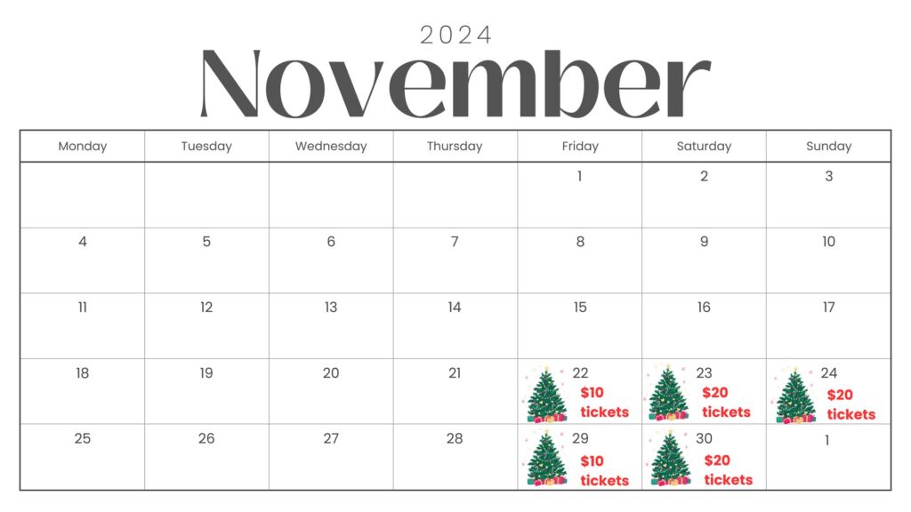 Calander Festival of Lights November 2024